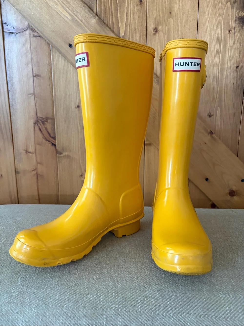 Hunter Original Yellow Rain Boots | Big Kids 3 Boys/4 Girls